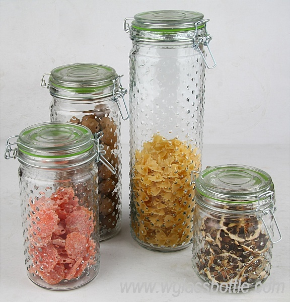glass storage jar