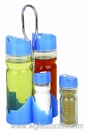 Kitchen oil bottle and spice jar Rack set