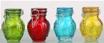 Spice jar set with colored locking lids - Pack of 12